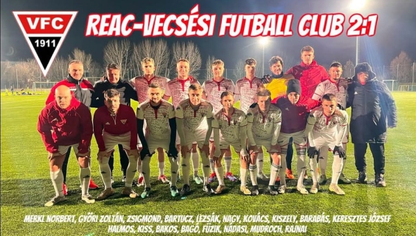 Felkészülési mérkőzés: REAC-Vecsési FC 2:1