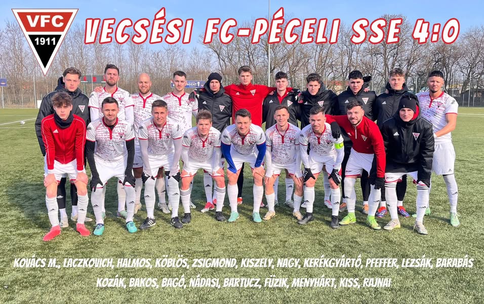 Vecsési FC - Péceli SSE 4-0