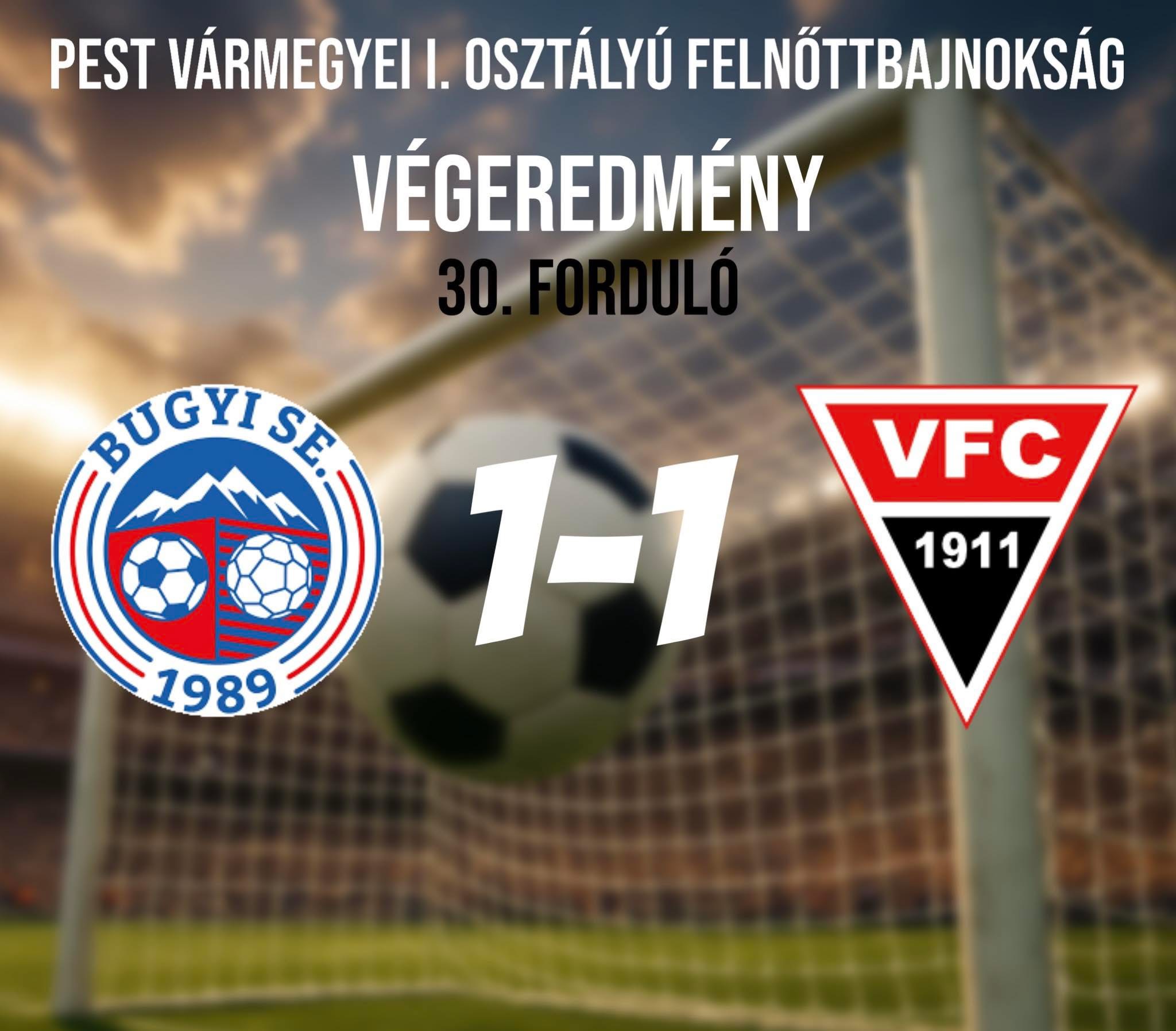 BUGYI-OBO SE - VECSÉSI FC 1-1