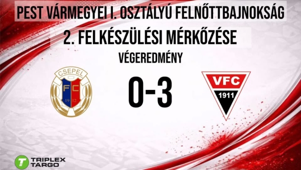 Felkészülési mérkőzés eredménye!