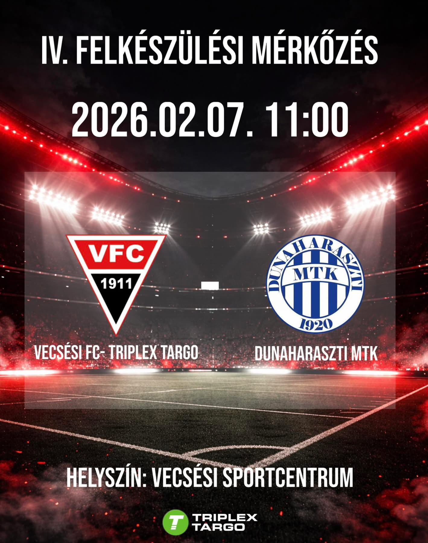Felkészülési mérkőzés!