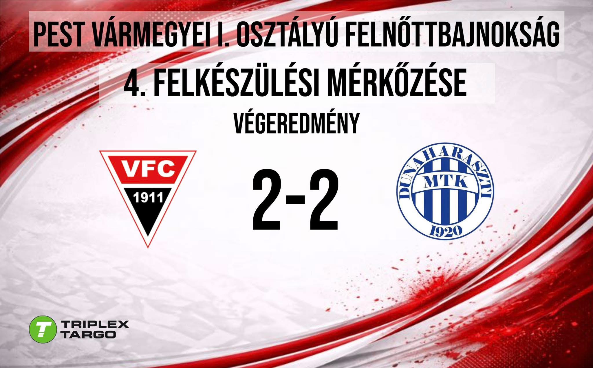 Felkészülési mérkőzés eredménye!